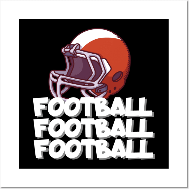 Football football football Wall Art by maxcode